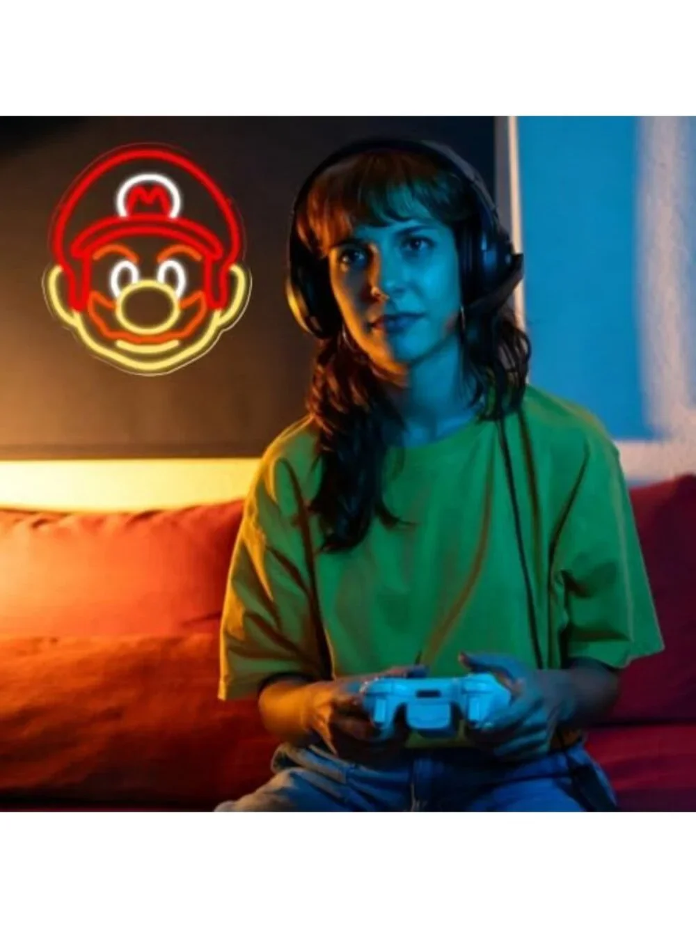 Anime Neon LED Sign - Dimmable Wall Decor for Kids' Bedroom & Game Room, Light